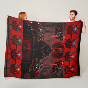 Polar munkus manta de Moon Crimson/munkus manta de fleec