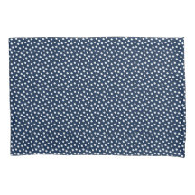 Polar Night Blue Watercolor Dots Pillow Funda