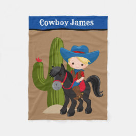 Polar Niño lindo vaquero agregar manta de nombre
