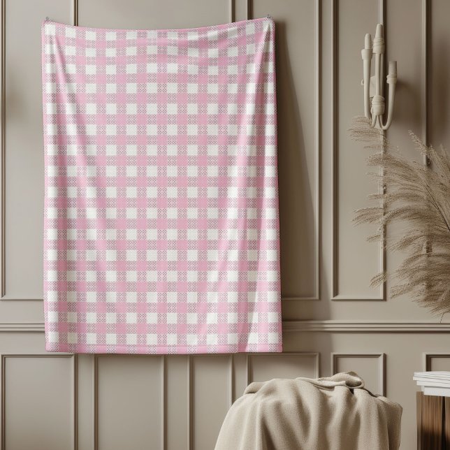 Polar Noches acogedoras de una manta rosada de inspiraci (Vintage-Inspired Pink Plaid Blanket Cozy Nights)