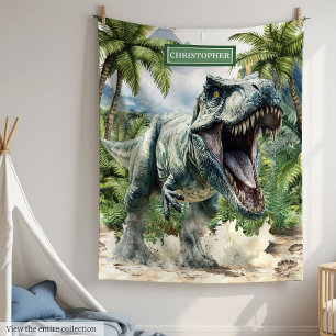 Polar Nombre personalizado fuerte de la manta de dinosau