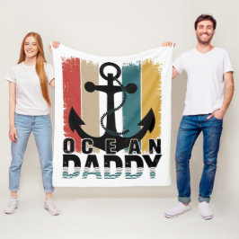 Polar Ocean Daddy | Acogedora manta de temática náutica 