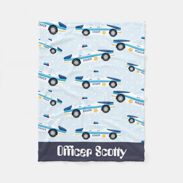 Polar Oficial agregar nombre policía manta de bebé (Anverso)