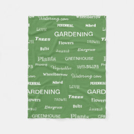Polar Palabras de jardinería Manta de jardín tematizada 