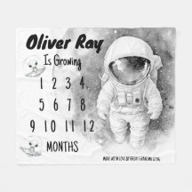 Pequeña manta de hito astronauta