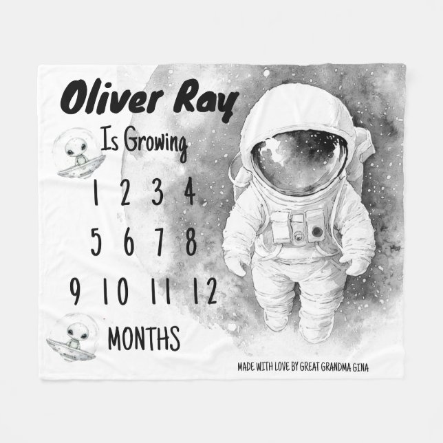 Polar Pequeña manta de hito astronauta (Frente (Horizontal))