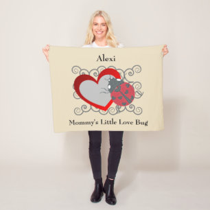 Polar Poca manta personalizada insecto del amor de la