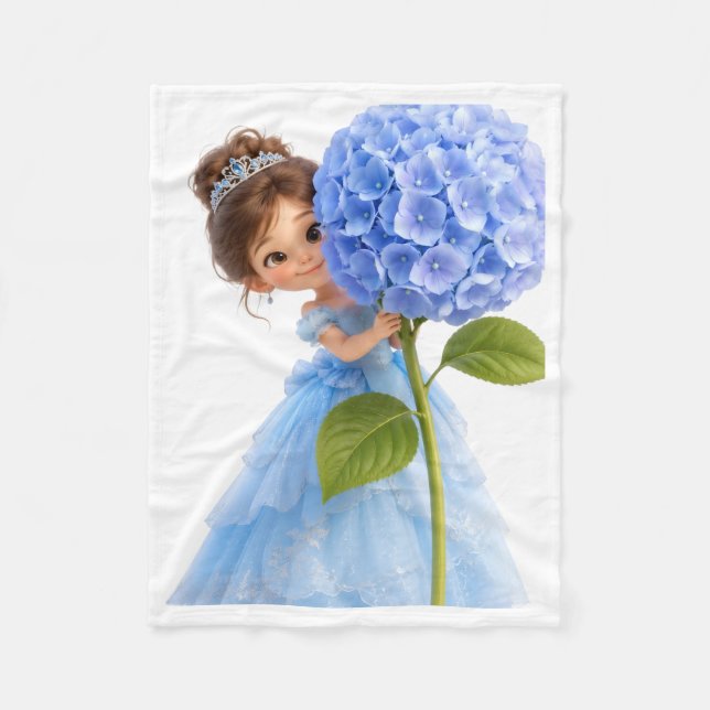 Polar Princesa con manta de Hortensias Azules (Anverso)