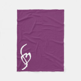 Polar Púrpura de la manta del paño grueso y suave de la