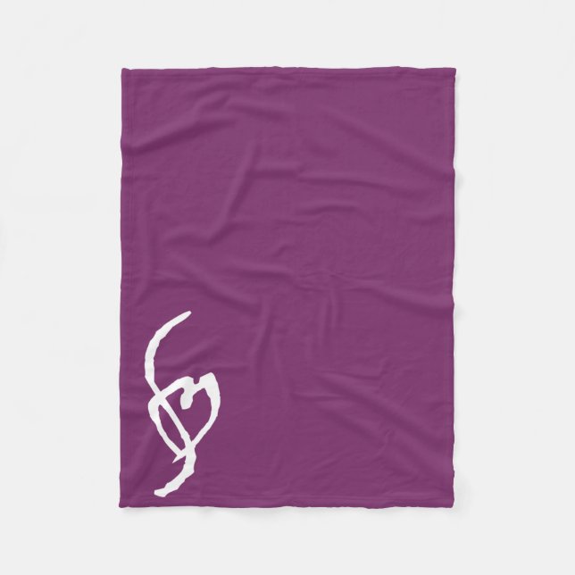 Polar Púrpura de la manta del paño grueso y suave de la (Anverso)