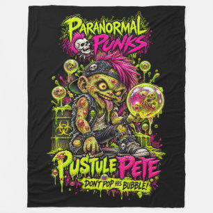 Polar Pustule Pete - Manta de felpa de Punks Paranormale