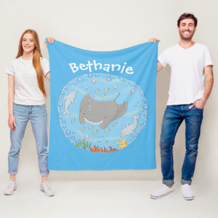 Polar Rayo de manta y burbujas ilustracion personalizado