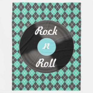 Polar Rock retro y Roll Record Regalo de la manta