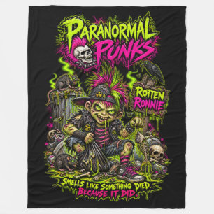 Polar Rotten Ronnie - Manta de felpa de Punks Paranormal