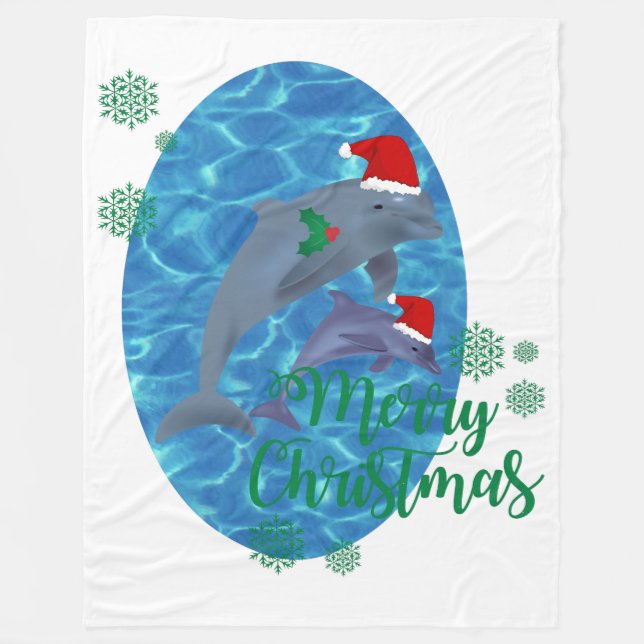 Polar santa claus alegry christmas delfines manta (Anverso)