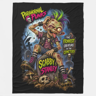 Polar Scabby Stanley - Punks Paranormales Manta de Felpa