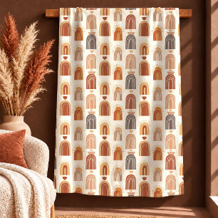 Polar Serenos Bohos Lluvia Terracota Manta Marrón Regalo