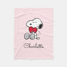 Snoopy | Manta de felpa para bebé Little Sweethear