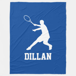 Polar Una gran manta azul con nombre de jugador de tenis