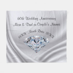 Polar Una manta personalizada de 60 años con diamantes