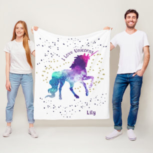 Polar Unicornio, nombre del niño, manta de la fleche