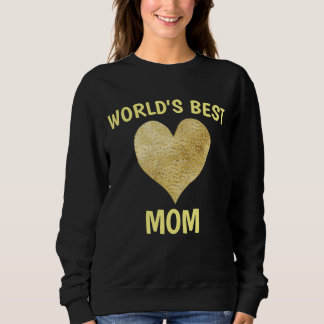 POLERAS DE CORAZÓN BRILLANTE DE LA MEJOR MAMÁ DEL