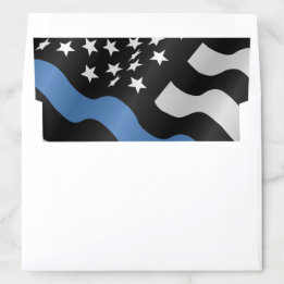Police Graduation Law Enforcement Blue Line Flag
