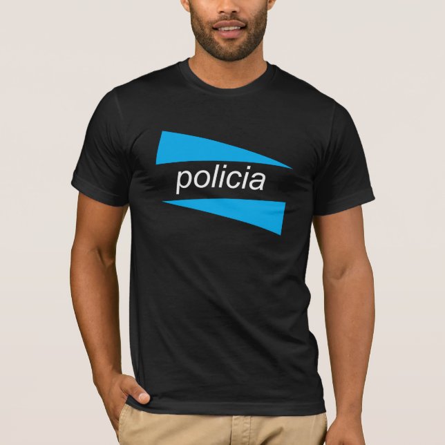 POLICIA con el azul acuña la camisa (Anverso)