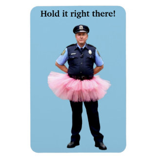 Policía con un imán Tutu