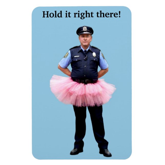 Policía con un imán Tutu (Vertical)