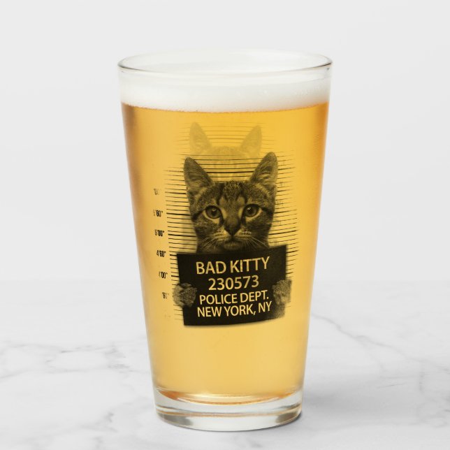 Policía de Bad Kitty arresta a cerveza graciosa (Anverso (lleno))