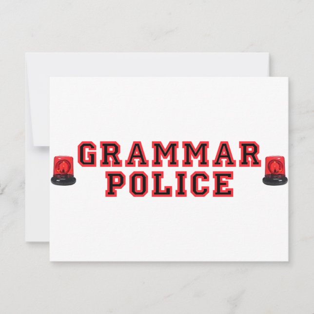 Policía de gramática (Anverso)