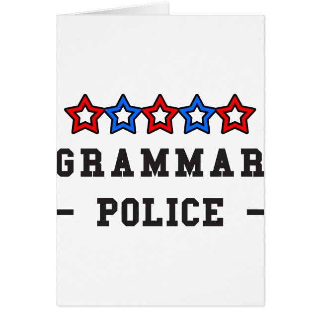 Policía de gramática (Frente)