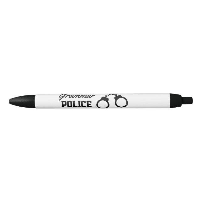 Policía de Gramática divertida pluma de tinta roja (Anverso)