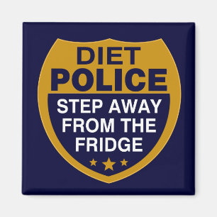 Policía de la dieta - imán