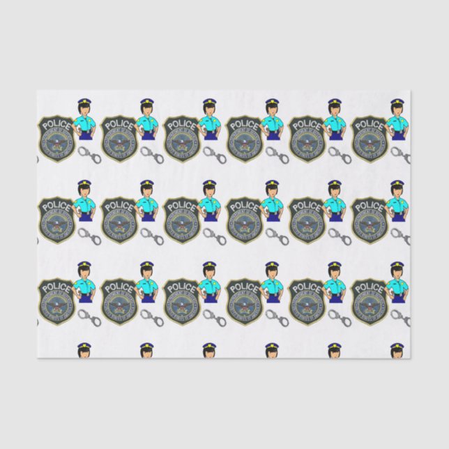 Policía de papel de tejidos decorativos (Anverso)