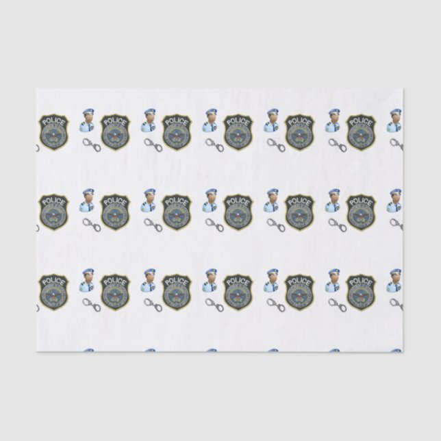 Policía decorativa de papel de tejidos (Anverso)