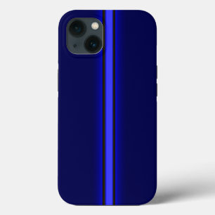 Policía funda de iPhone 7 delgada línea azul