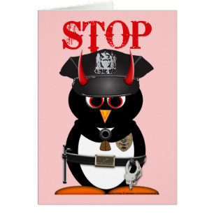 Policía malvada del pingüino robada mi corazón