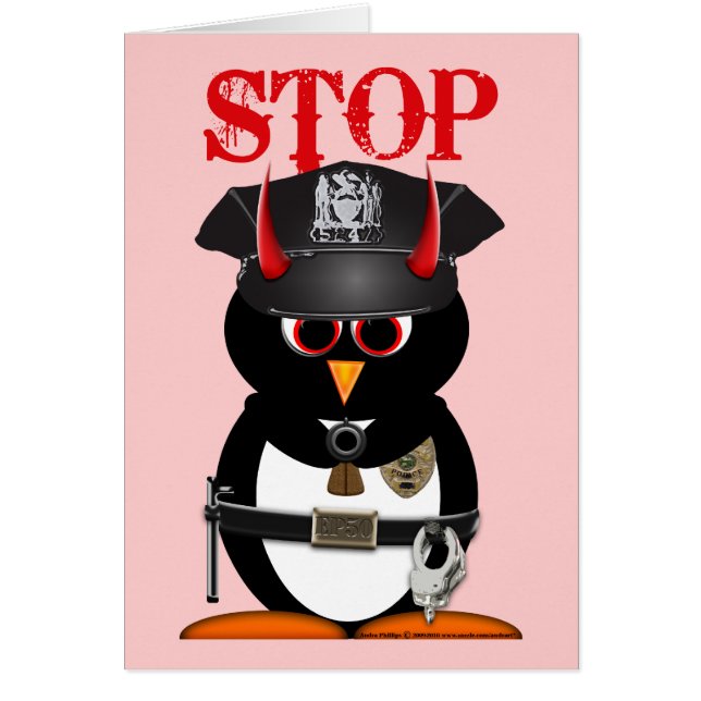 Policía malvada del pingüino robada mi corazón (Frente)