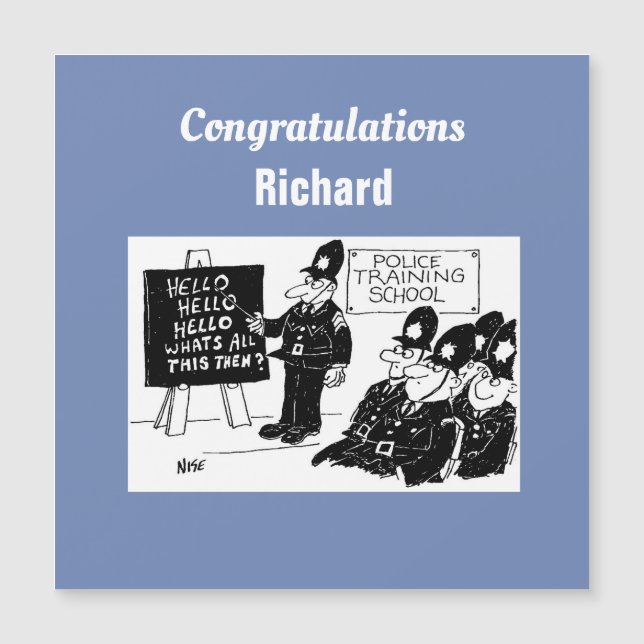 Policías en la Escuela de Capacitación Policial (Anverso)