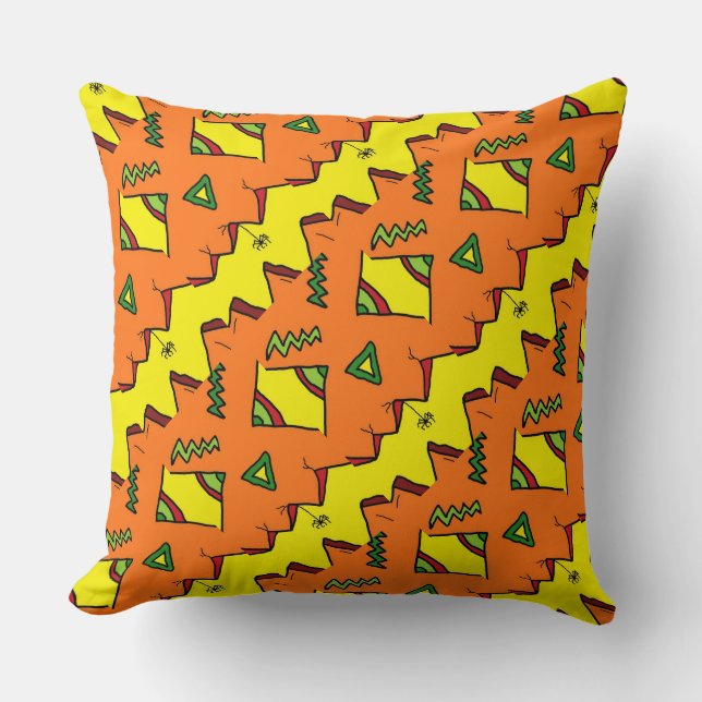 Poliéster de almohada de halloween Jack-O-Lantern  (Anverso)