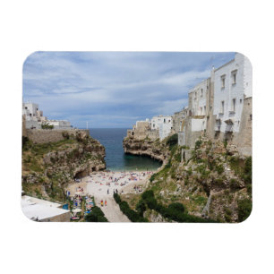 Polignano un imán rectangular de la playa de la