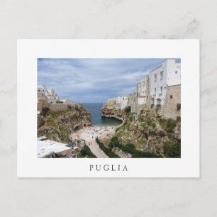 Polignano una playa de la ciudad de Mare, postal b