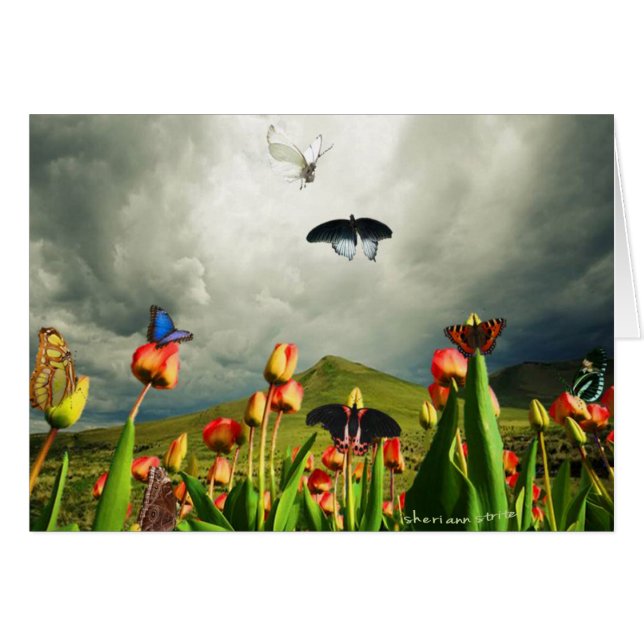 Polillas y tulipanes (Anverso (Horizontal))