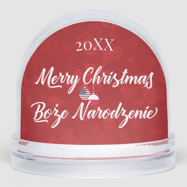 Polish American Merry Christmas Boże Narodzenie (Anverso)