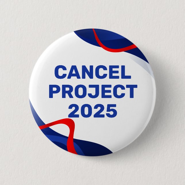 Político botón Patriótico Anti Project 2025 (Anverso)