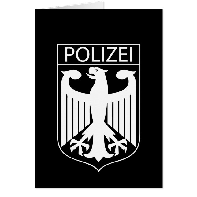 POLIZEI - Regalos alemanes del símbolo de la (Frente)