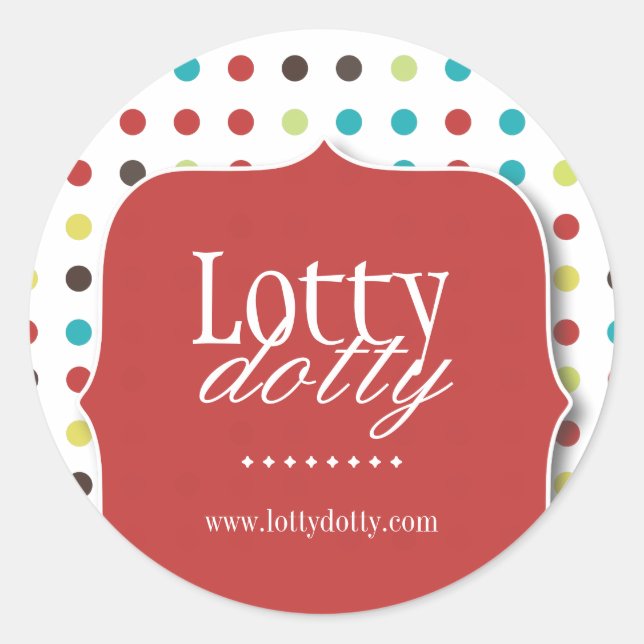 Polk decorativo y caprichoso pegatinas de un punto (Anverso)
