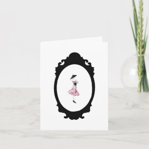 Polka Dot Dress ~ Tarjeta / Invitaciones